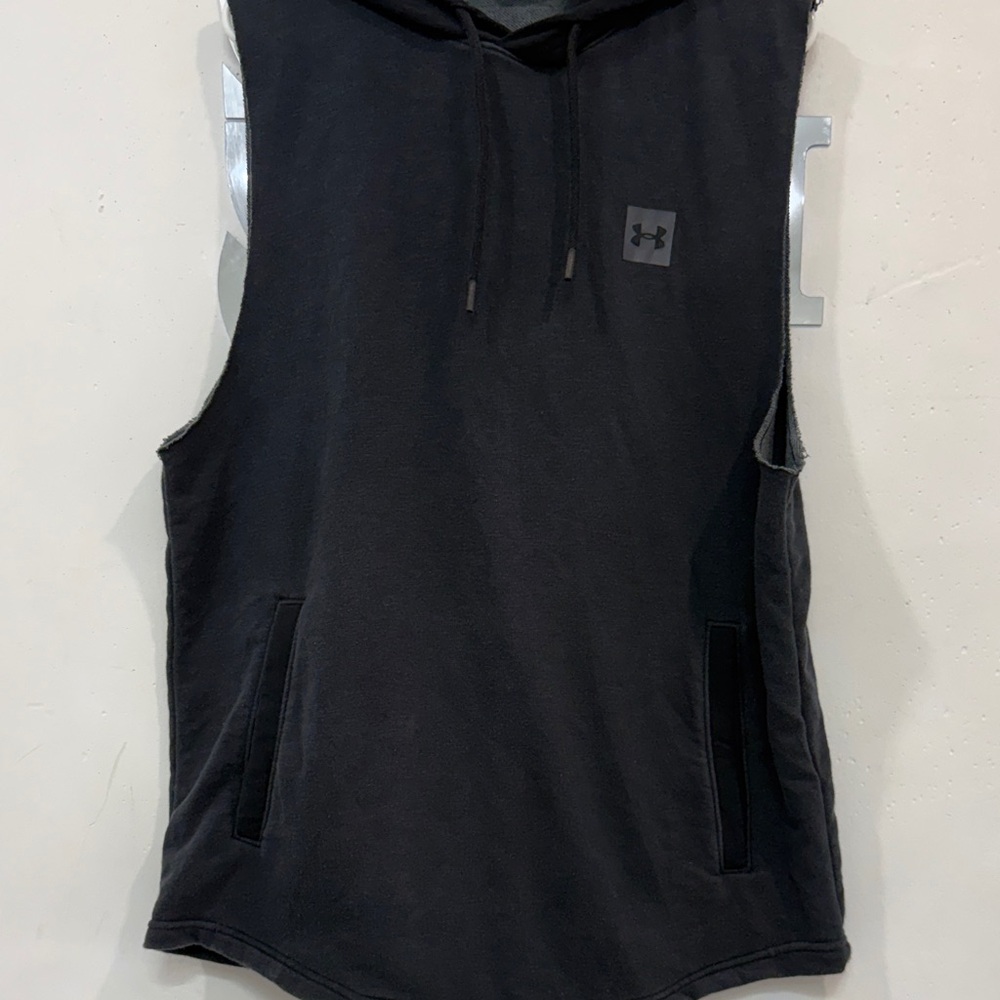 Under Armour Men's Black Sleeveless Hoodie